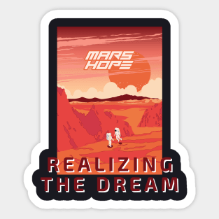 Mars Hope, realizing the dream Sticker